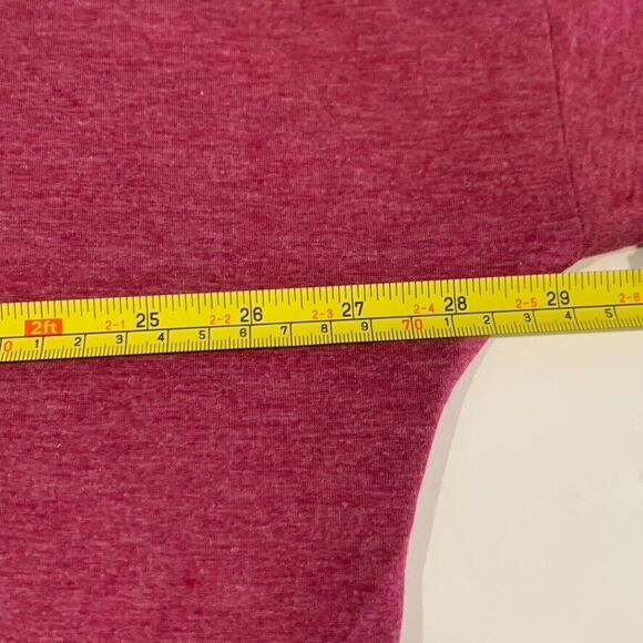 Angerella Oversized Soft Loose Fit Long Sleeve Pocket Shirt Wine Red Women 3XL - Picture 9 of 12